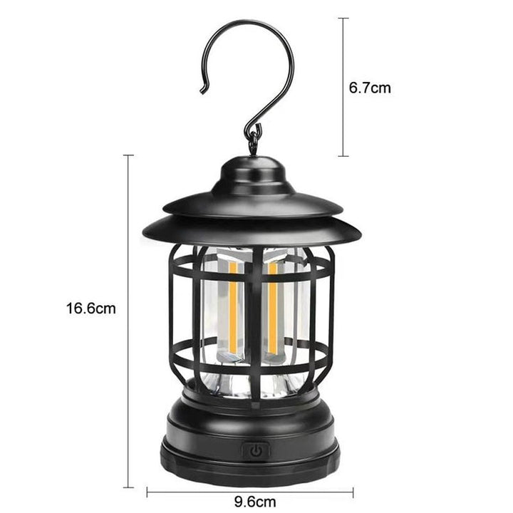 Tragbare Retro-Campinglampe 7