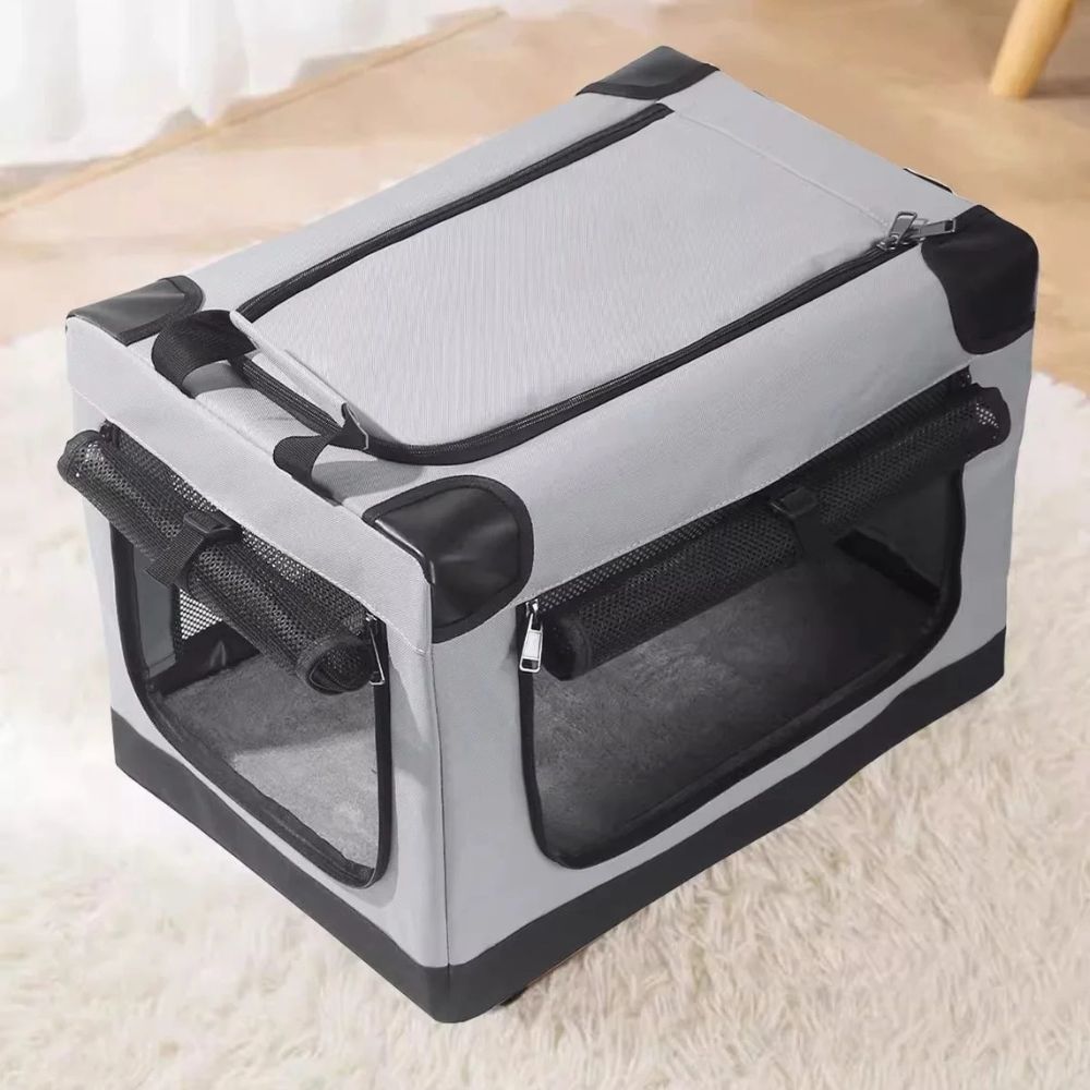 Tragbare, zusammenklappbare Hundebox für kleine Hunde 2