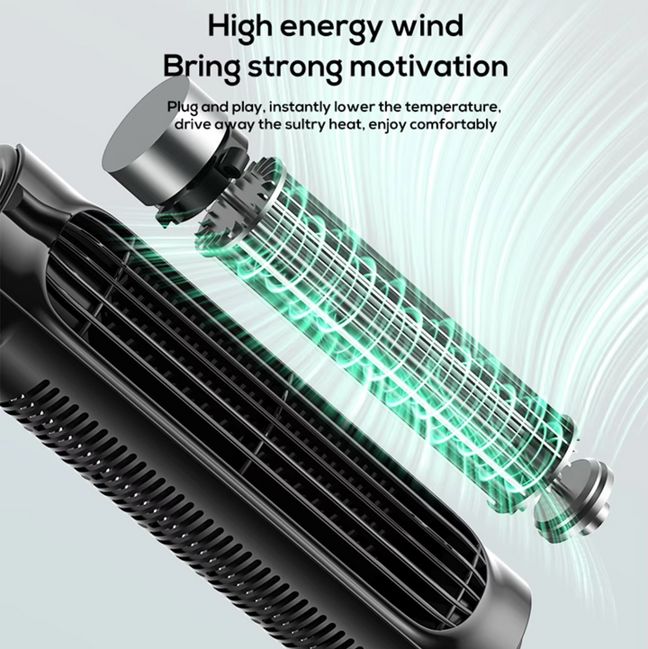 Tragbarer USB-Autositzventilator mit verstellbarem Kopfstützengurt 5