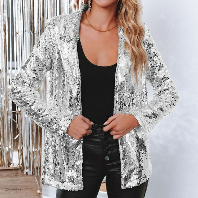 Trendiger Pailletten Blazer - Olivia 1