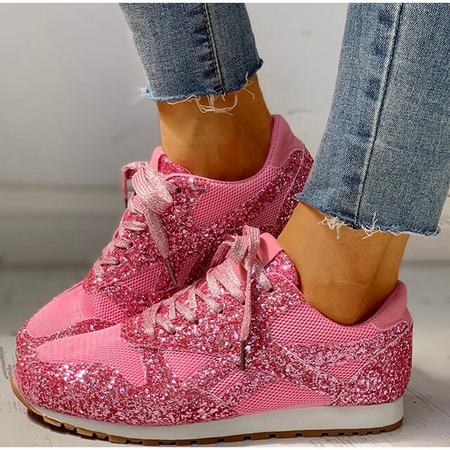 Trendy Damen Glitter Sneakers - Miranda 2