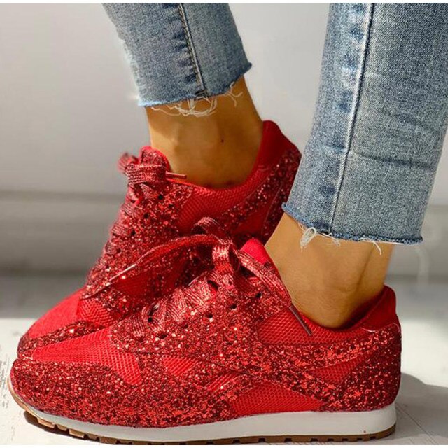 Trendy Damen Glitter Sneakers - Miranda 3