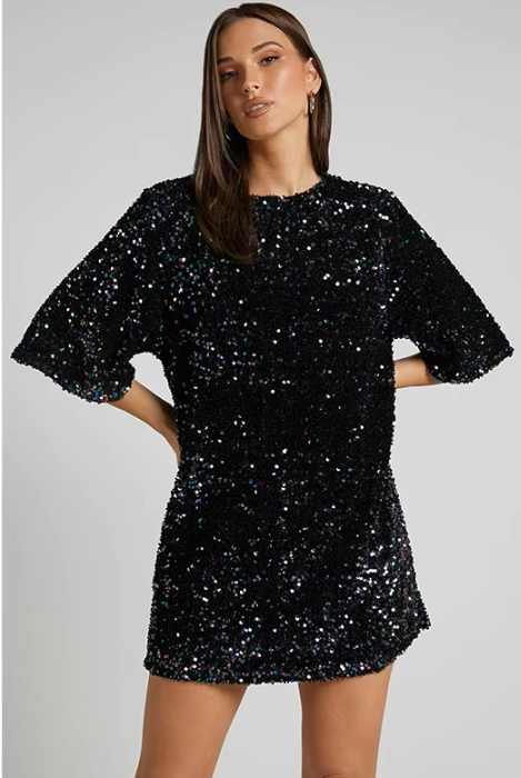 Airene | Elegantes Glitzerndes Minikleid für Damen