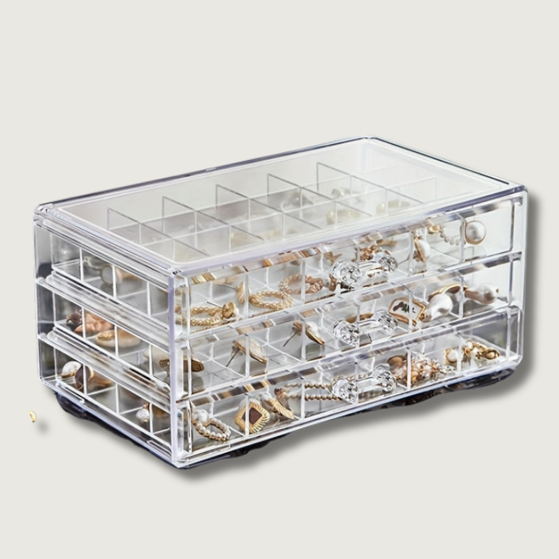 Jewelvault - 3 -Layer Ring & Ohrring Organizer-2