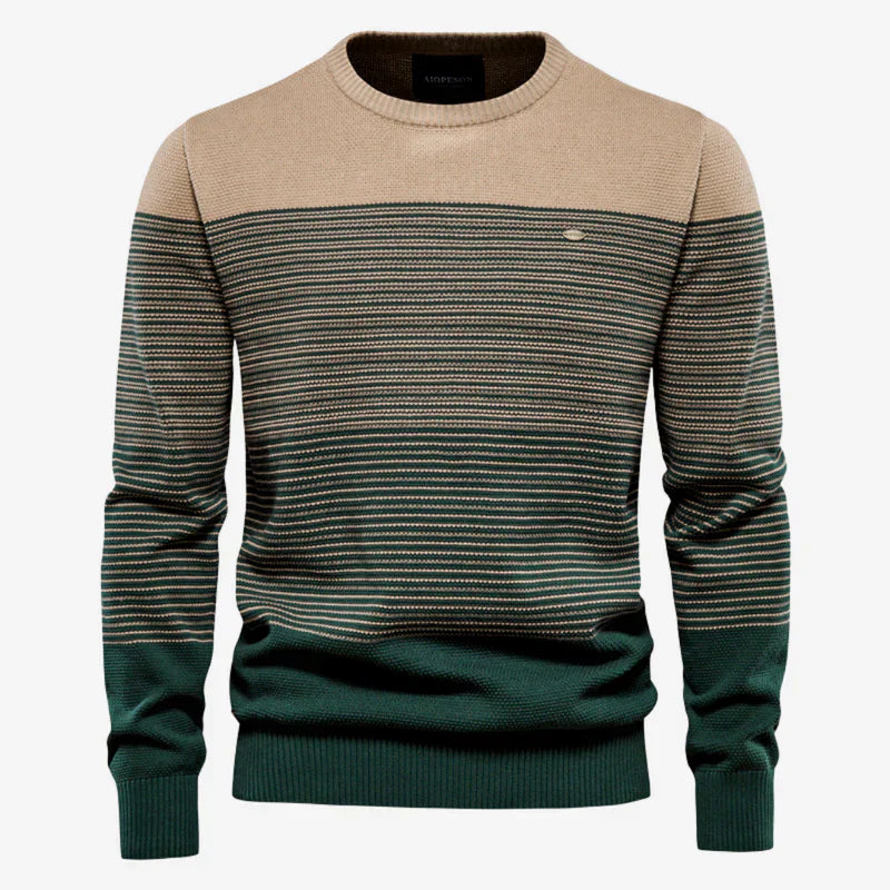 BEN | Klassischer Gestreifter Pullover für Herren