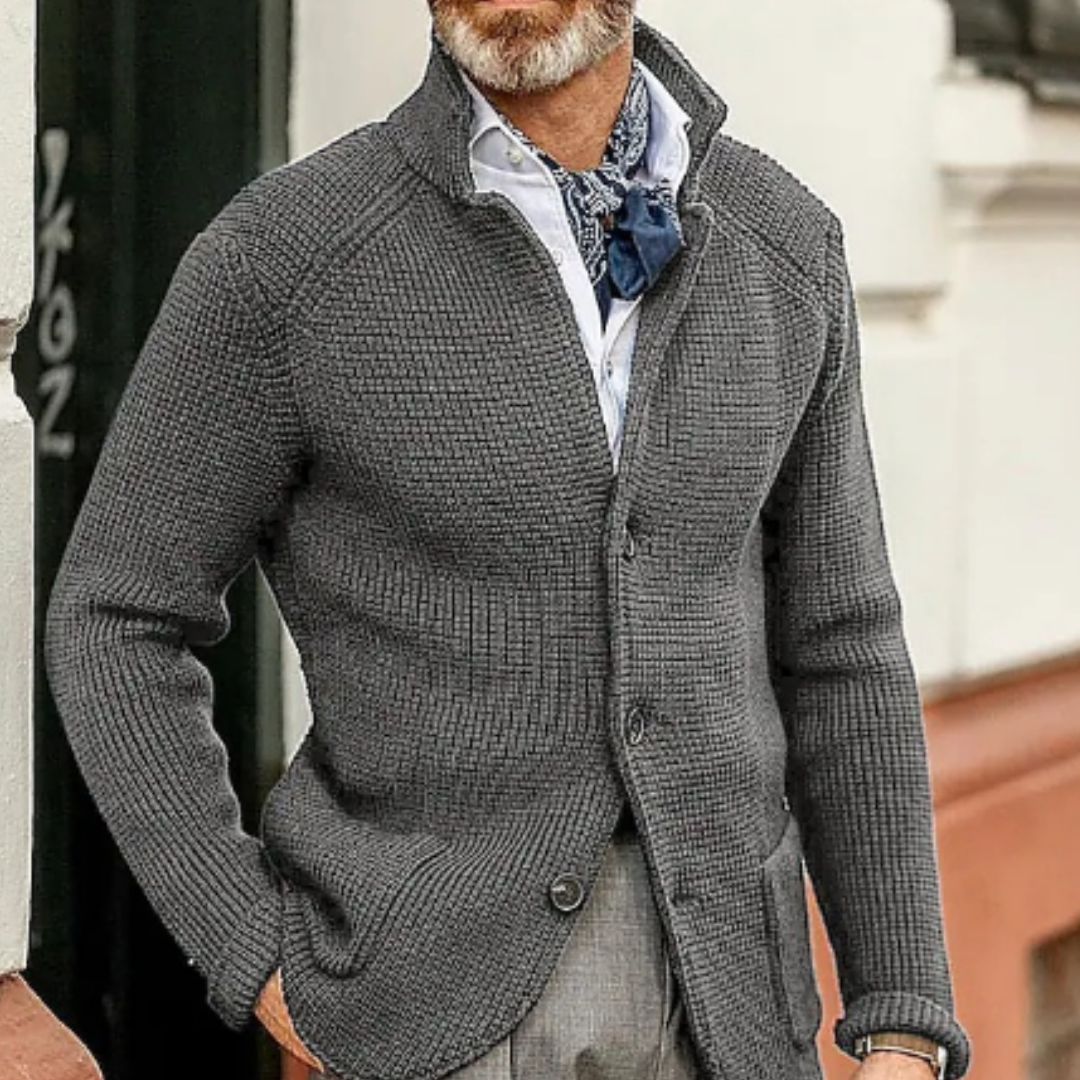 Brix | Stilvoller und Warmer Herren Strickcardigan