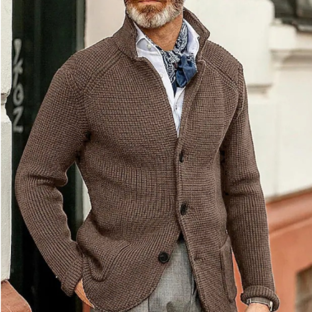 Brix | Stilvoller und Warmer Herren Strickcardigan