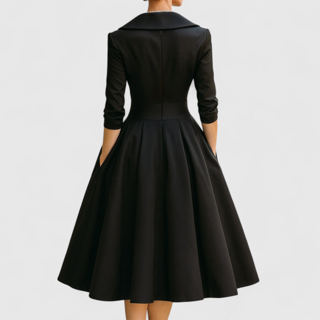 Vielseitiges Midikleid mit V-Ausschnitt für moderne Frauen 7