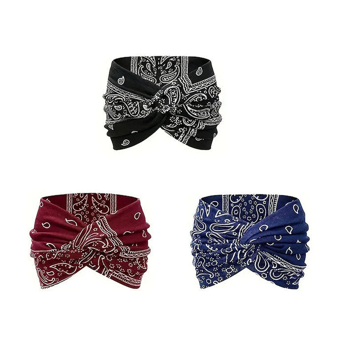 Vintage-Stil Breites Batik-Haarband 0