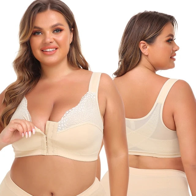 CARLA | Vorderverschluss- Bügelloser Komfort-BH Plus Size