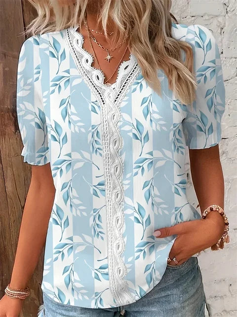 BOHO | Bluse mit Blumendruck