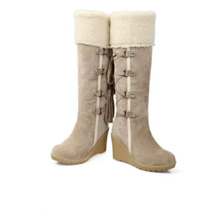 Warme Winterstiefel mit Keilabsatz | Stylische Winterstiefel für Damen 2