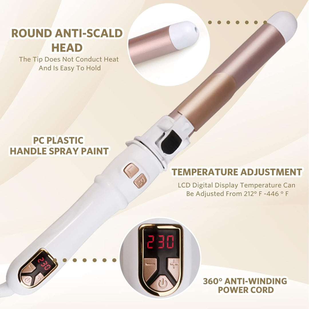 WaveLuxe | Doppel-Lockenstab und Haartrockner für müheloses Salon-Styling zu Hause 3