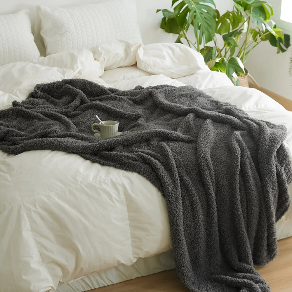 Weiche Minimalistische Strickdecke für Komfort und Stil 3