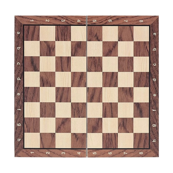 Strategio – Faltbares Schachspiel aus Holz mit Filzspielbrett