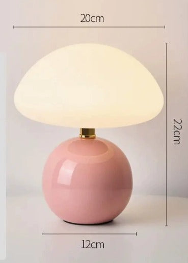 Französische Creme-Pilzlampe
