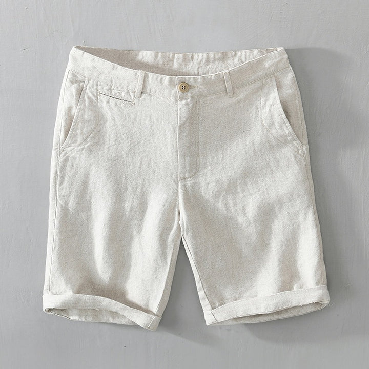 Herren -Gelegenheitsshorts - Wattestäbchenmischung - entspannte Passform - Knielänge mit Taschen