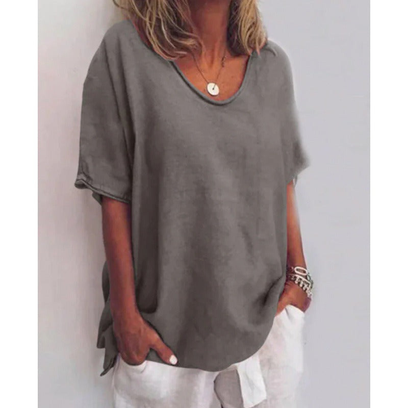 Drafted 29/06/2026 OOS Iris | Vielseitiges Damen V-Ausschnitt-Shirt