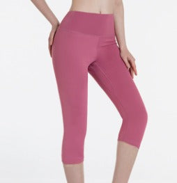 Damen Capri-Baumwollhose Leggings mit Taschen
