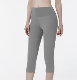 Damen Capri-Baumwollhose Leggings mit Taschen