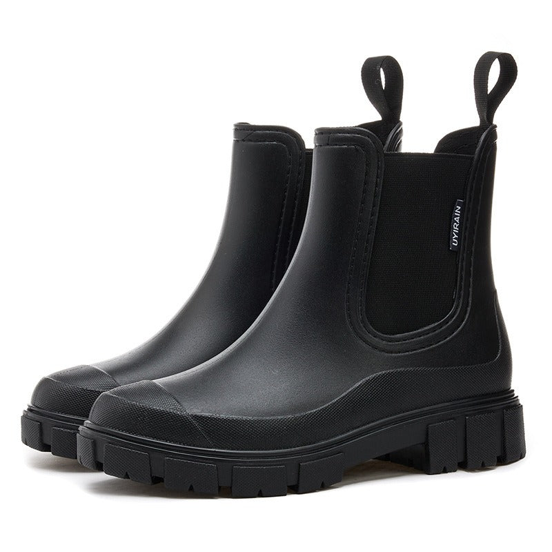 Schicke Chelsea-Stiefeletten mit niedrigem Absatz – Kailey