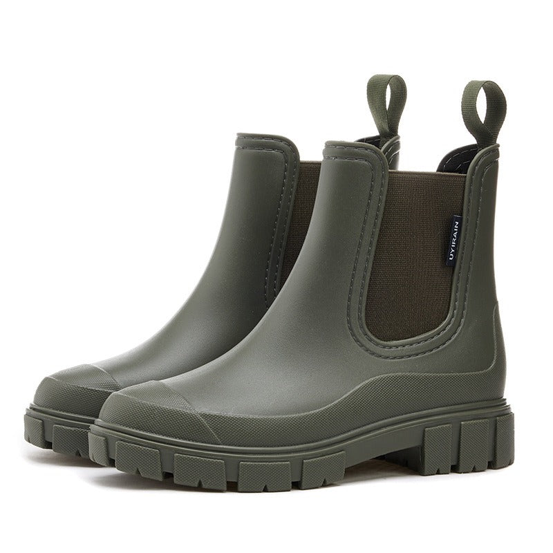 Schicke Chelsea-Stiefeletten mit niedrigem Absatz – Kailey