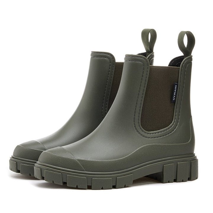 Schicke Chelsea-Stiefeletten mit niedrigem Absatz – Kailey