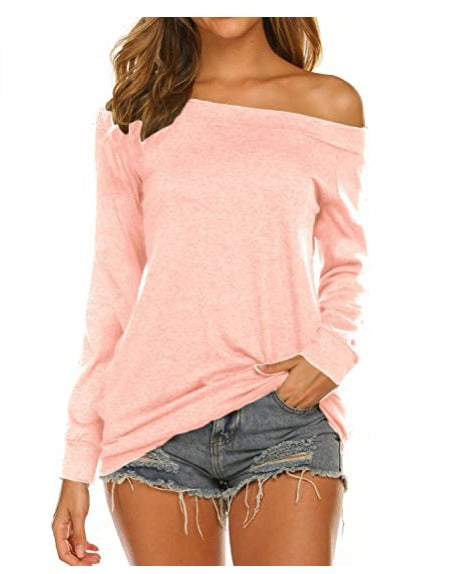 Cassey | Schlichtes langärmliges T-Shirt