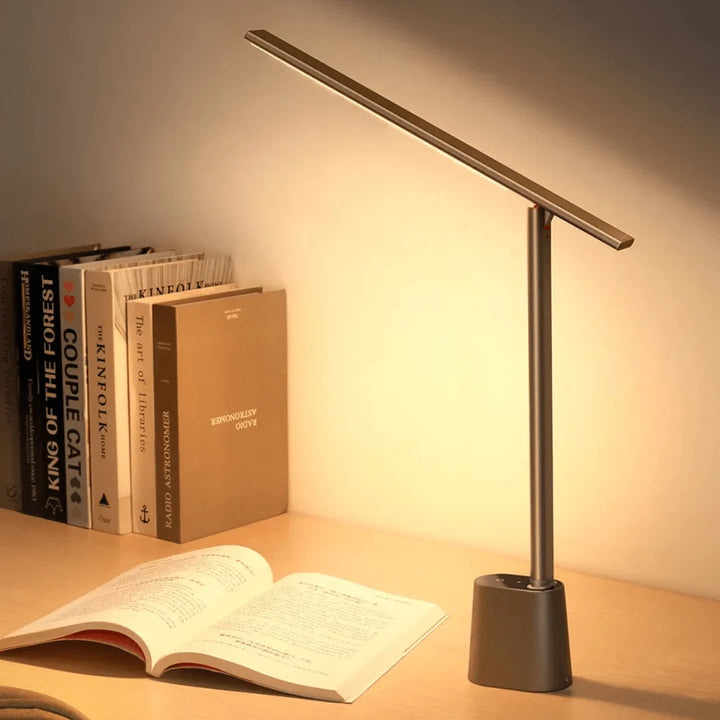 Wiederaufladbare faltbare Smart LED Schreibtischlampe 0
