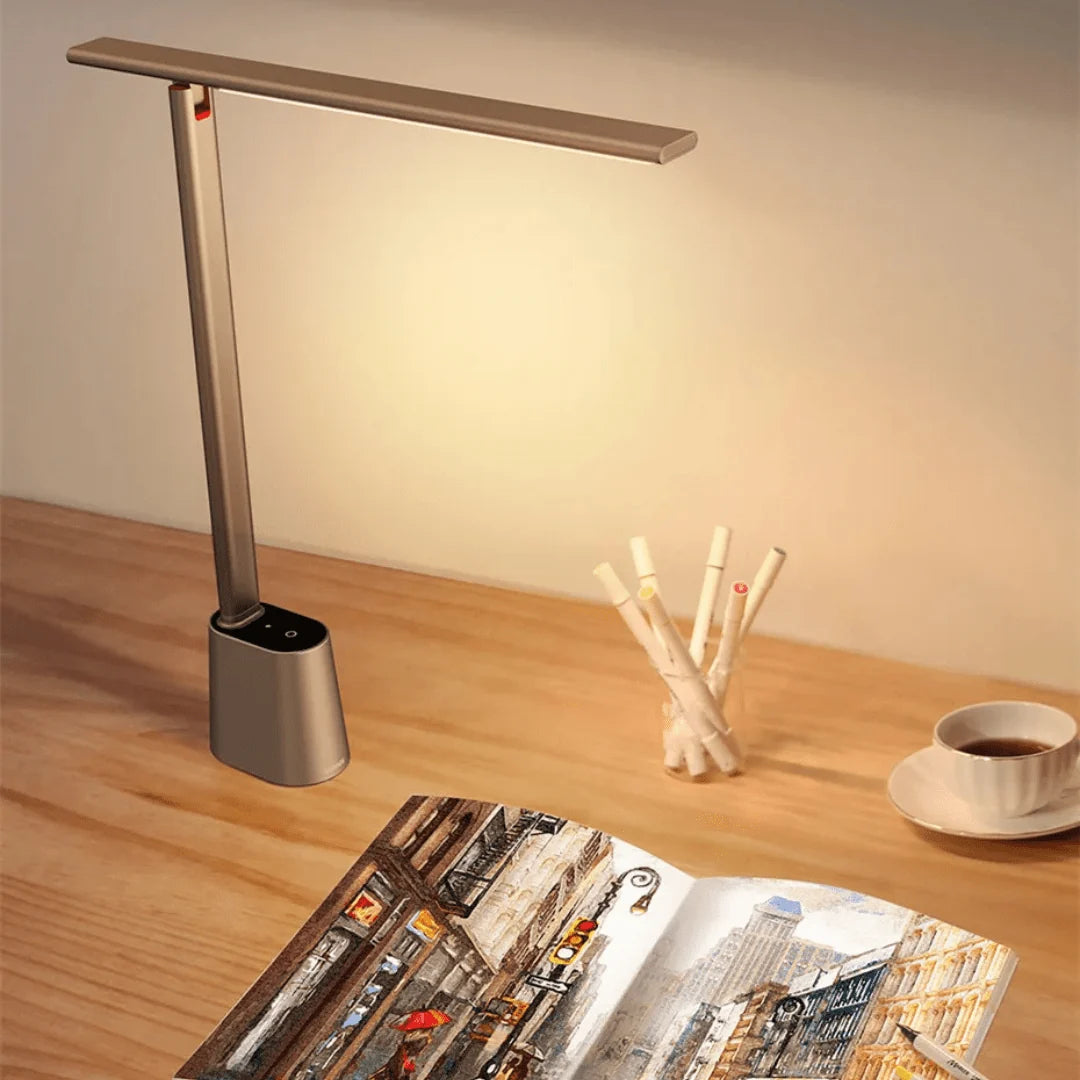 Wiederaufladbare faltbare Smart LED Schreibtischlampe 3