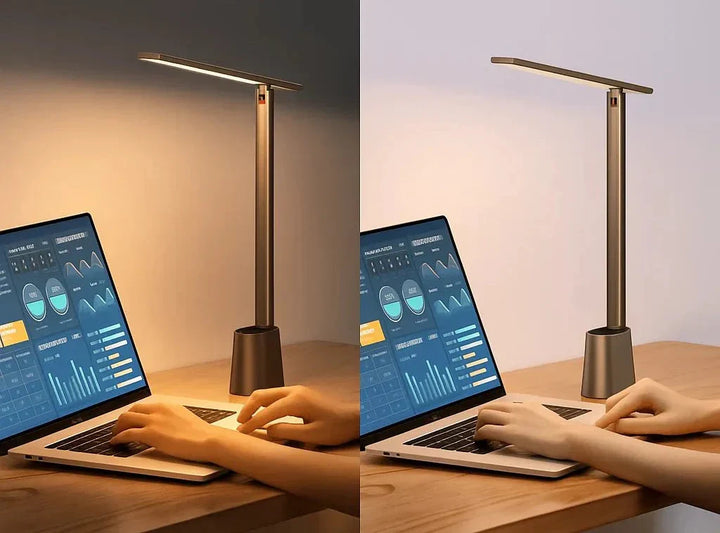 Wiederaufladbare faltbare Smart LED Schreibtischlampe 5