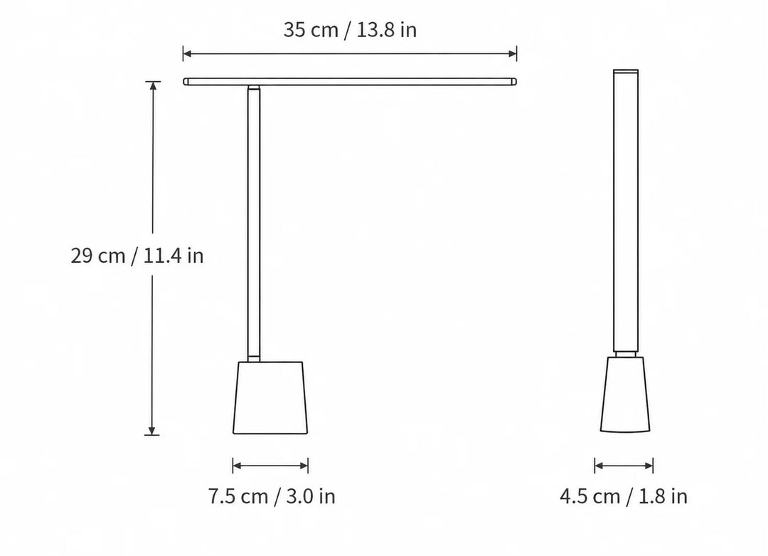 Wiederaufladbare faltbare Smart LED Schreibtischlampe 6