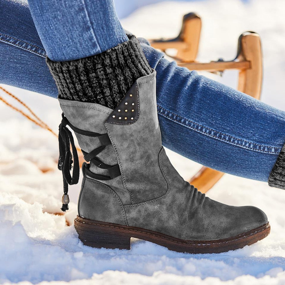 Winterwarm | Stiefel mit Schnürung hinten 2