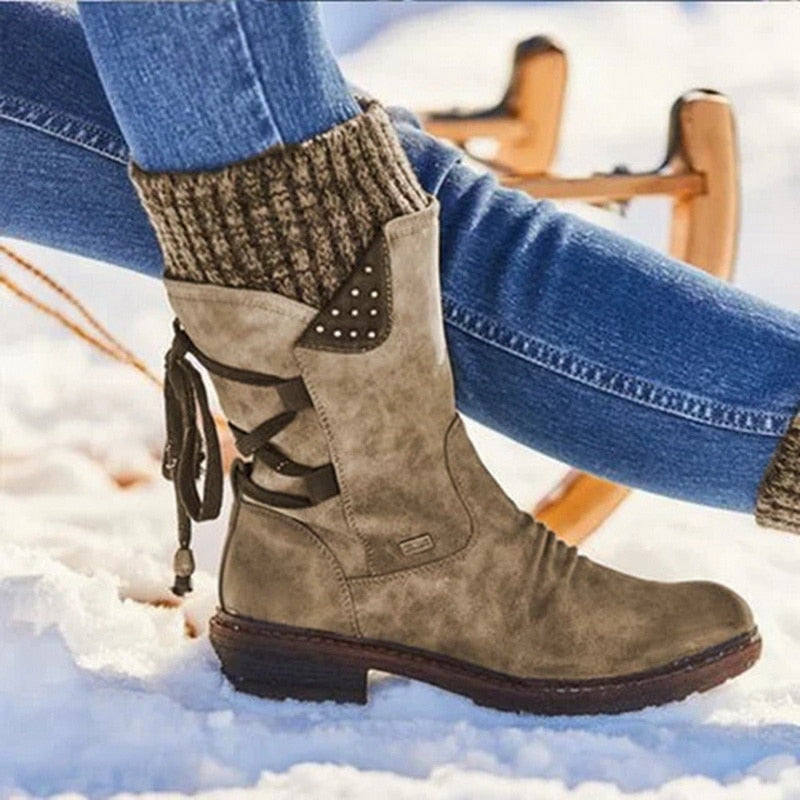 Winterwarm | Stiefel mit Schnürung hinten 9