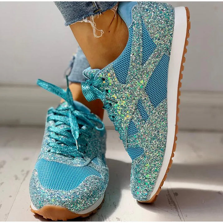 Kinsley | Modische Funkelnde Glitzersneaker