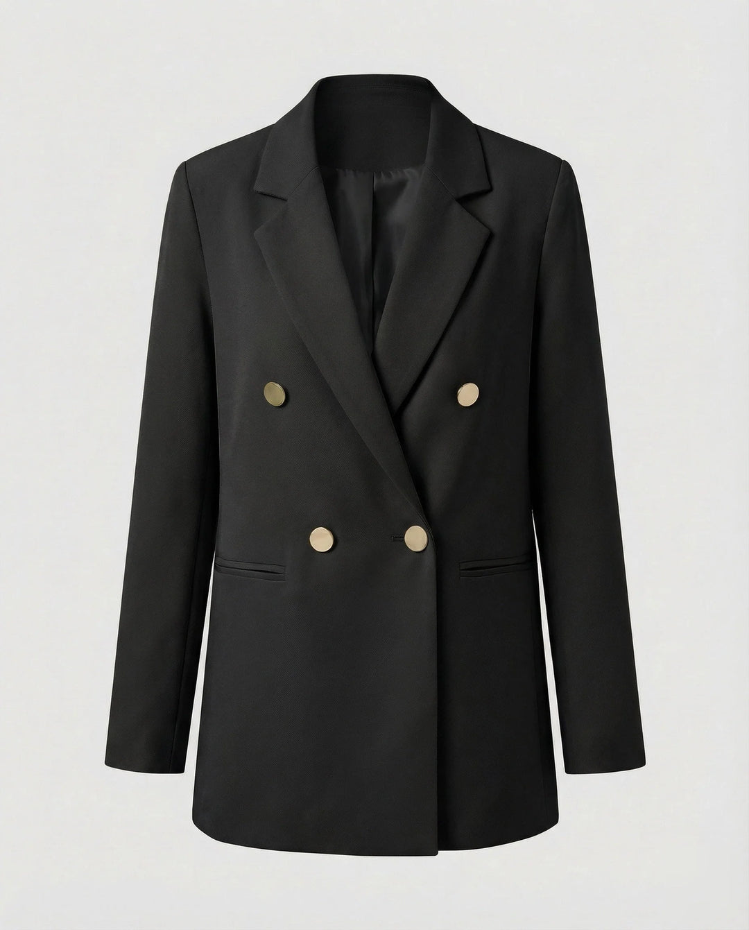 Women's Double-Breasted Blazer with Notch Lapel 3