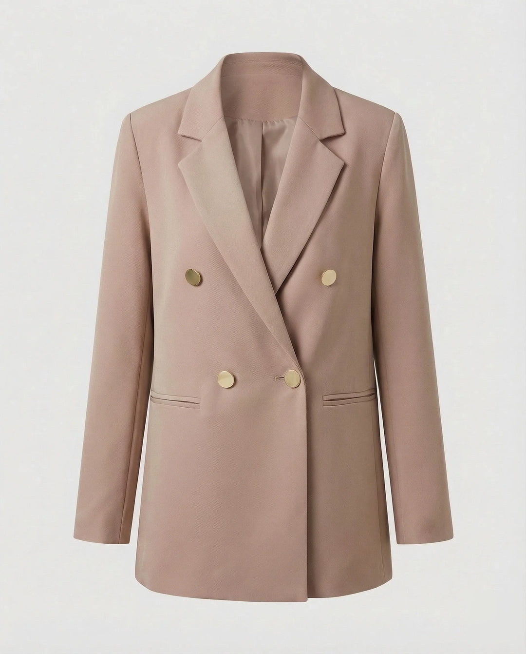 Women's Double-Breasted Blazer with Notch Lapel 4