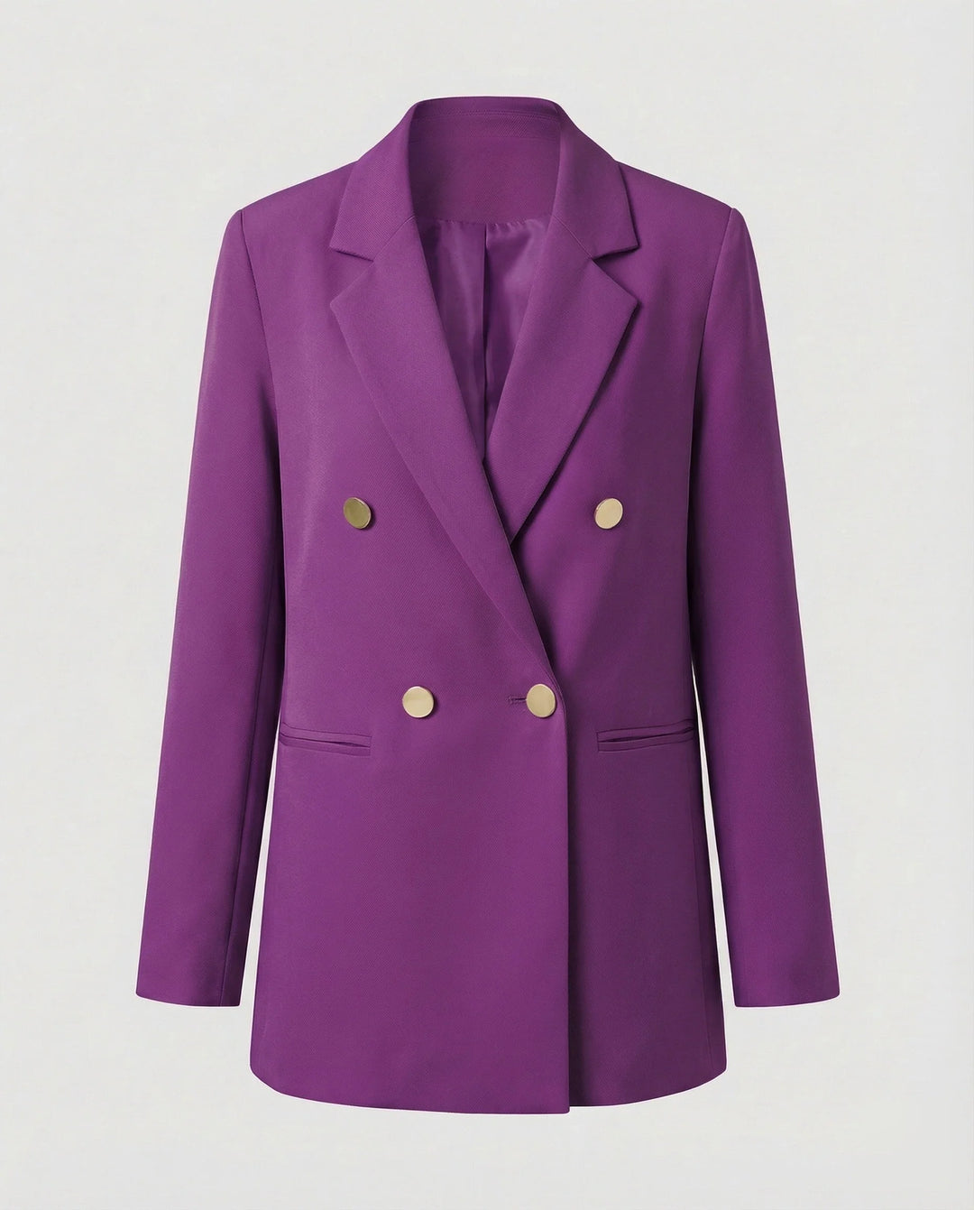 Women's Double-Breasted Blazer with Notch Lapel 6