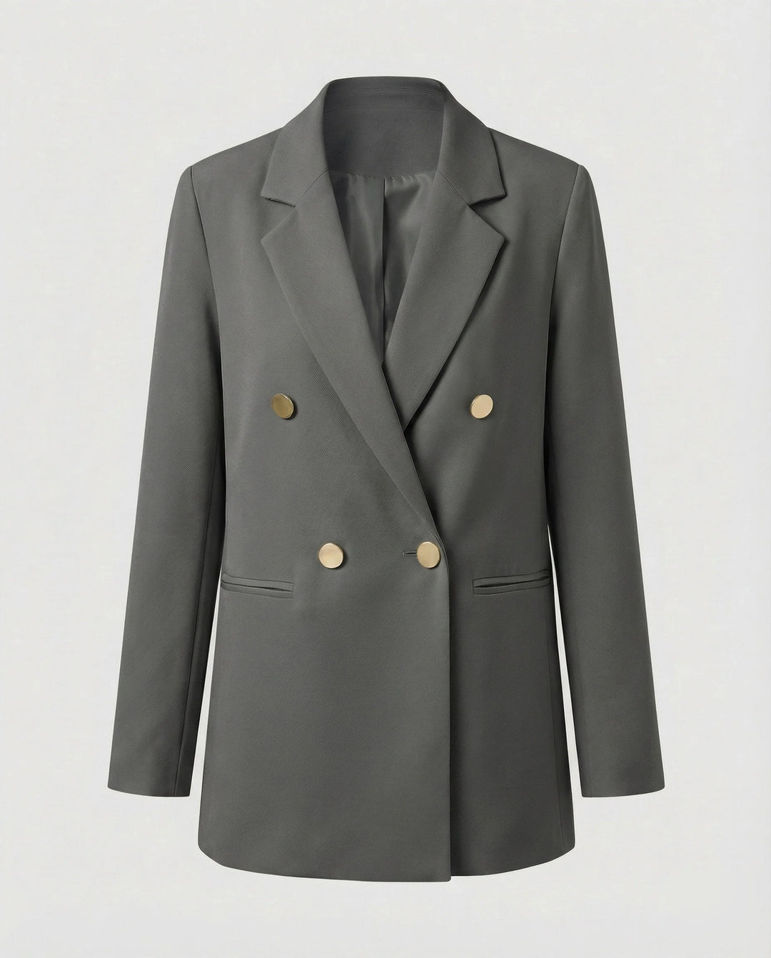 Women's Double-Breasted Blazer with Notch Lapel 7
