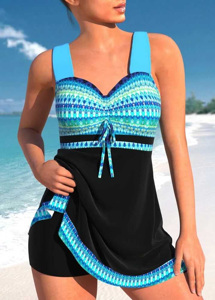 Zweiteiliger Badeanzug Damen mit Rock – Bequeme Bademode für Strand und Pool, Stylischer Tankini für Sommeraktivitäten 1