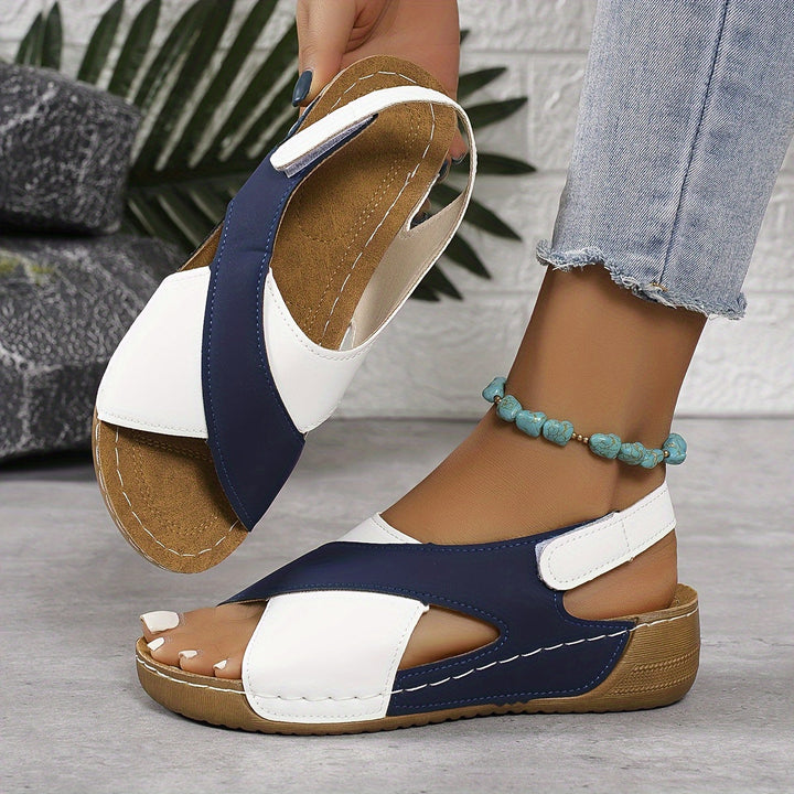 Sunny | Modische Zweifarbige Sandalen - Perfekt für den Sommer