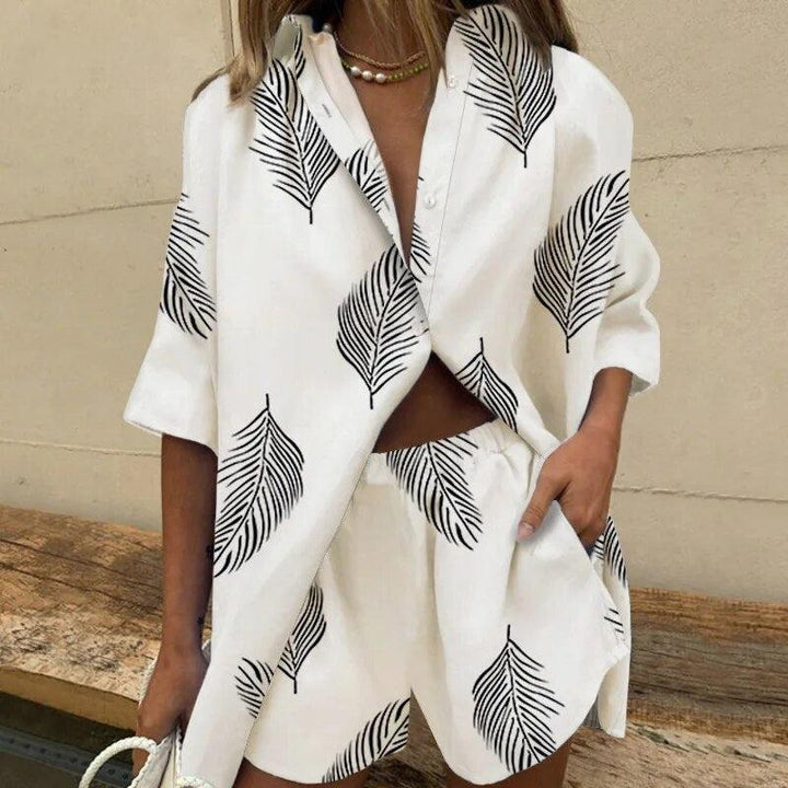 Efeu | Bequeme Bluse und Shorts-Set