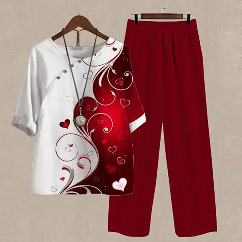 Laila | Zeitgemäßes Top und Hose Set - Müheloser Stil & Passform