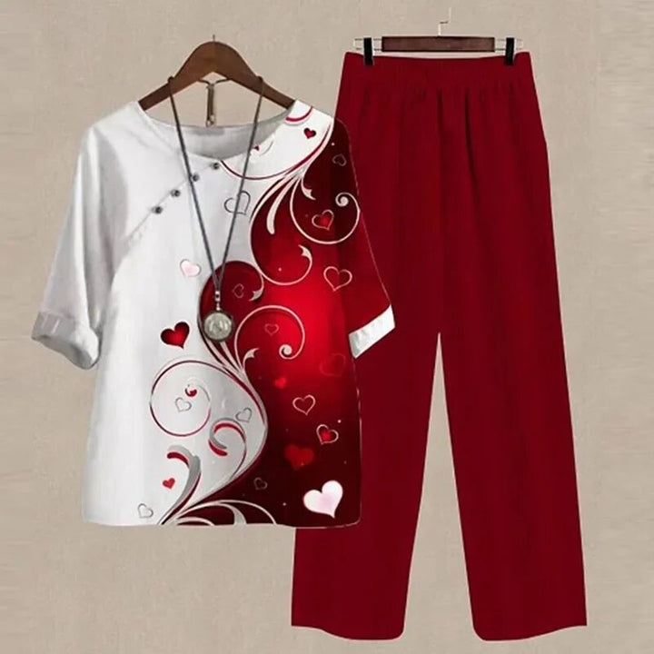 Laila | Zeitgemäßes Top und Hose Set - Müheloser Stil & Passform