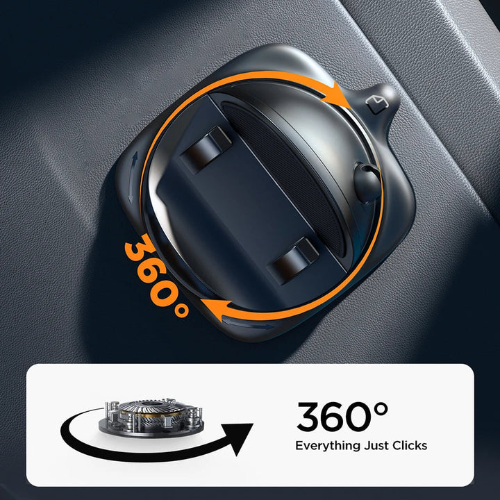 360 ° rotierende Autotelefonhalter-Verstellbare Armaturenbrett- und Luftentlüftungshalterung für Mobiltelefone 4 bis 6,5 Zoll-5