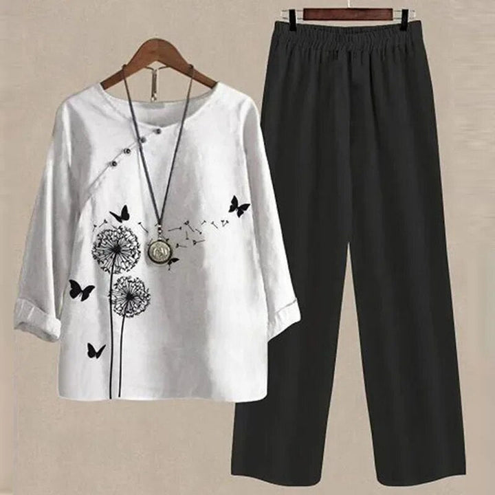 Laila | Zeitgemäßes Top und Hose Set - Müheloser Stil & Passform
