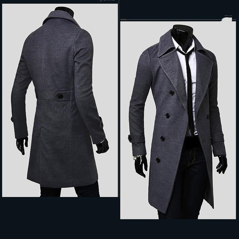 Lionel | Eleganter Doppelreihiger Wollmantel mit Revers