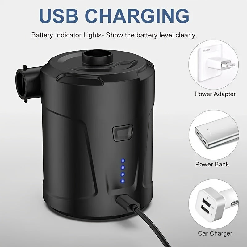 Wiederaufladbare drahtlose Mini -Elektro -Luftpumpe - Leichte USB-2