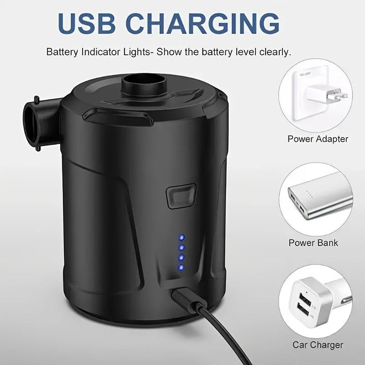 Wiederaufladbare drahtlose Mini -Elektro -Luftpumpe - Leichte USB-2