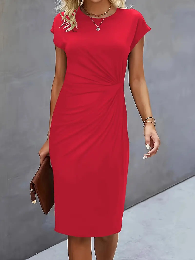 Carla | Rundhalskleid – Unkomplizierte Eleganz für Jeden Anlass